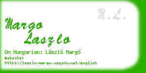 margo laszlo business card
