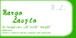 margo laszlo business card